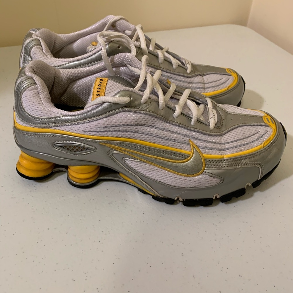 Women’s size 9 Nike shox live strong addition.